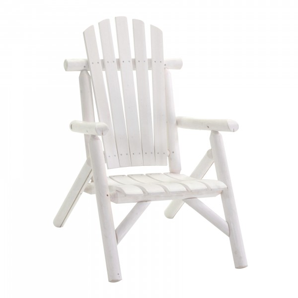 Poltrona in legno d'abete colore Bianco modello Kyoto Totò Piccinni