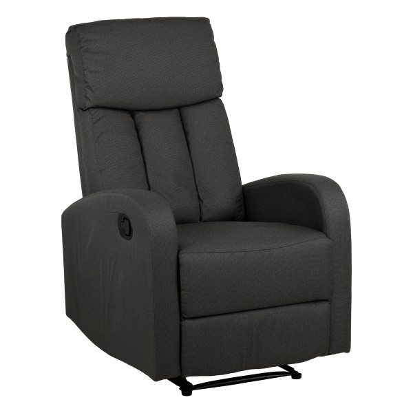 poltrona design  imbottita con poggiapiedi