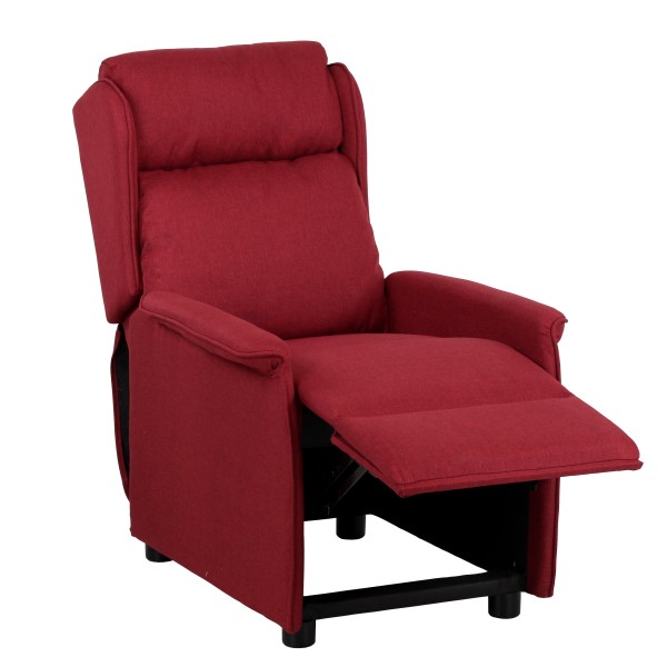 Poltroncina reclinata manuale sistema push back colore Bordeaux - CADICE Totò Piccinni
