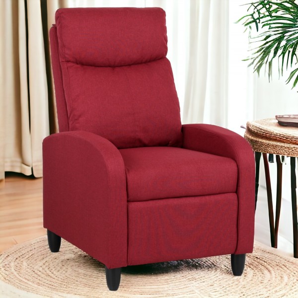 Poltrona Reclinabile Relax Manuale Push Back, Imbottita con