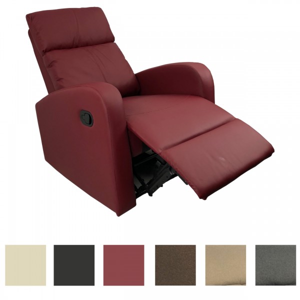 Poltrona Relax EUREKA Reclinabile Manuale con Poggiapiedi