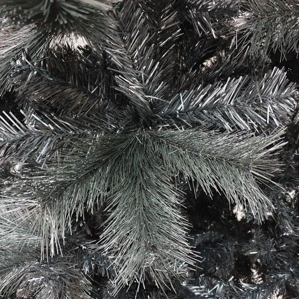 Rami rametti foglie nere in PP e PVC di un albero di natale realistico artificiale nero NOEL Totò Piccinni