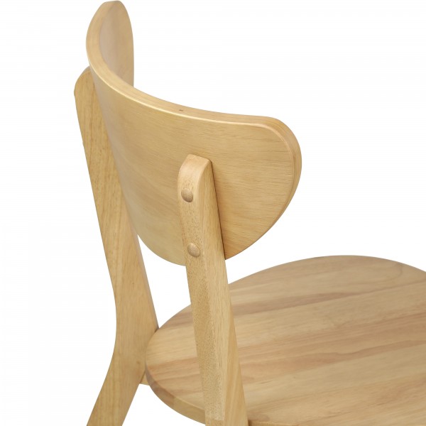 sedia legno dettaglio schienale
