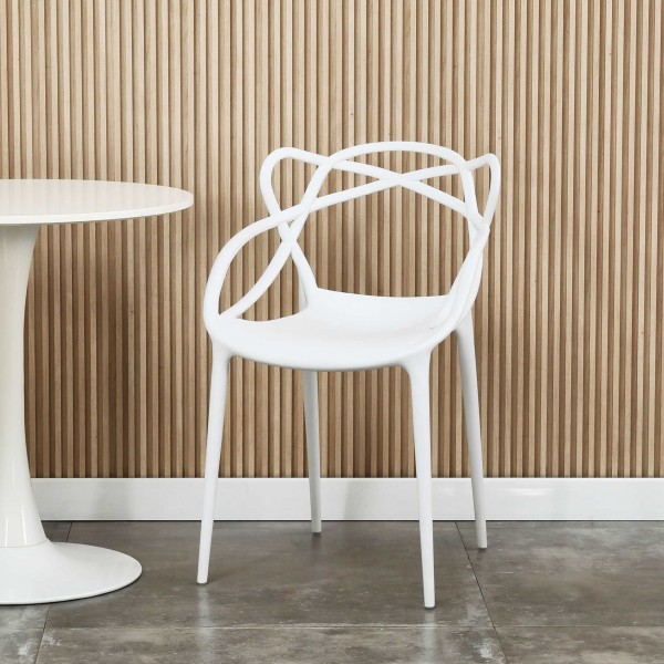 Sedie da cucina Design in polipropilene bianco - Totò Piccinni Infinity