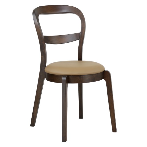 sedia da salotto in similpelle imbottita 