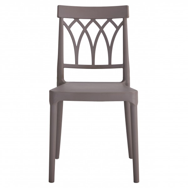 Sedia CASTLE in Polipropilene in Fibra di Vetro Design Impilabile