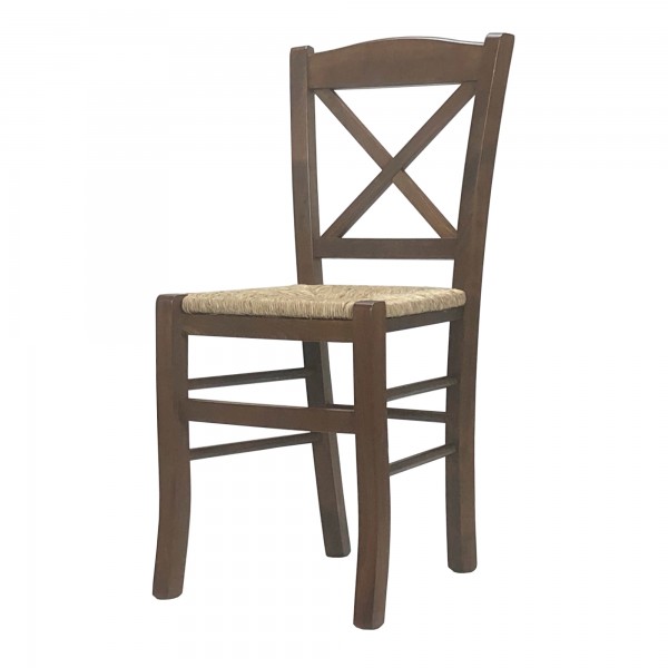 Sedia CLAYTON Croce Cross in Legno di Faggio Massiccio, ALTISSIMA