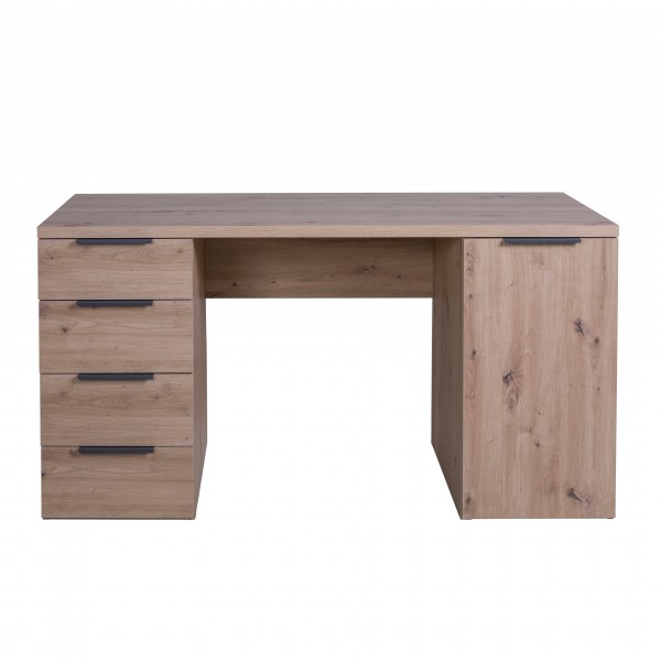Scrivania da ufficio rovere artisan vista frontale