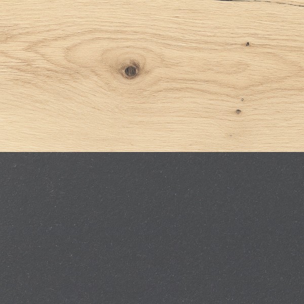 Specifica colore Scrivania da ufficio in legno colore Rovere Miele con gambe in metallo nere modello Toronto Totò Piccinni