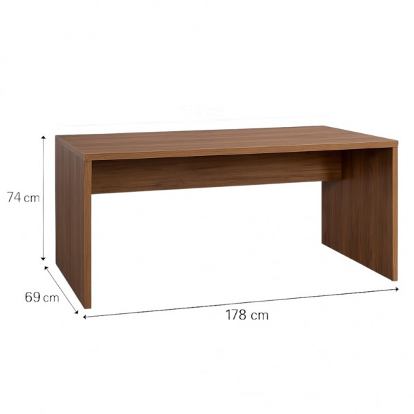 Specifica dimensioni Scrivania da ufficio in legno colore Noce Brera modello Bali Totò Piccinni