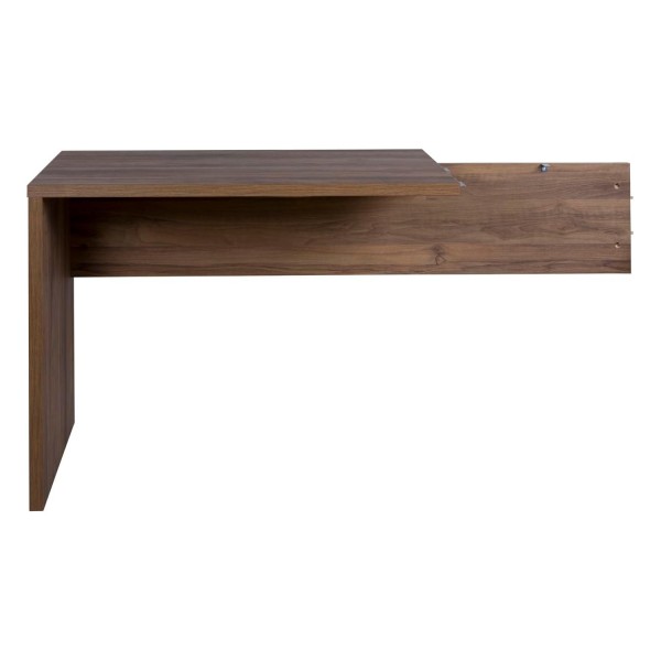 Vista frontale Allungo per scrivania in legno colore Noce Brera modello Bali Totò Piccinni