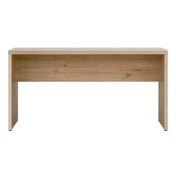 Vista frontale Scrivania da ufficio in legno colore Rovere Artisan modello Alba Totò Piccinni
