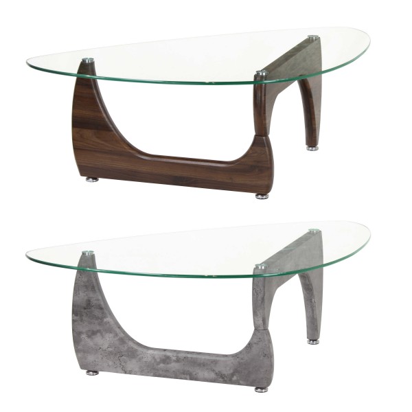 tavolino da salotto design moderno con piano in vetro temperato 