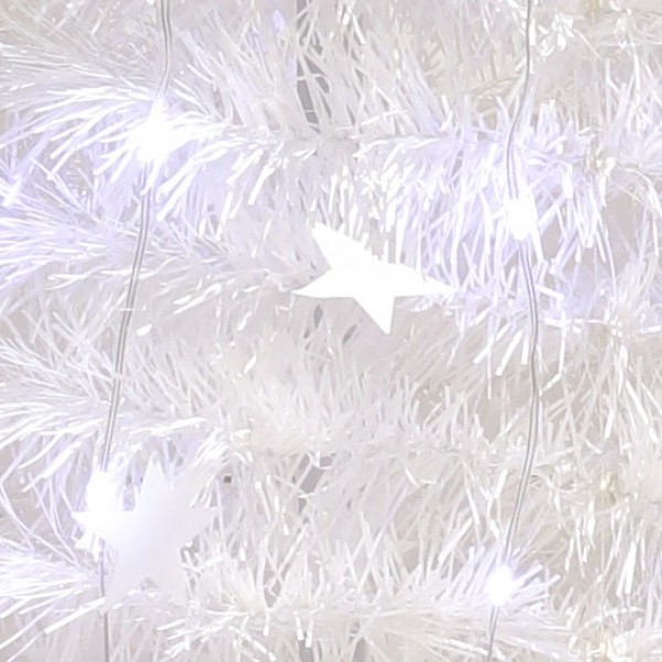 dettaglio decorazioni stelle Albero di Natale Pop Up slim Totò Piccinni - albero di natale con luci led incorporate 