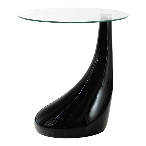 Tavolino da Salotto INFINITO piano in vetro temperato design Goccia