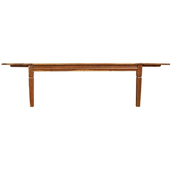 Tavolo allungabile aperto n legno massello di acacia indiana stile rustico campagnolo Chateaux Bizzotto