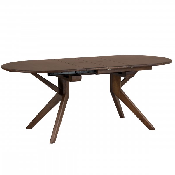 Tavolo Da Pranzo Allungabile BOX FURNITURE In Legno Massello – Finitura Ciliegio, 120/150x80x75 Cm, Con Meccanismo Centrale