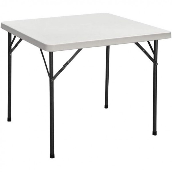 tavolo in polyrattan salvaspzio quadrato 88x88x74 colore "bianco" modello Katia Totò Piccinni