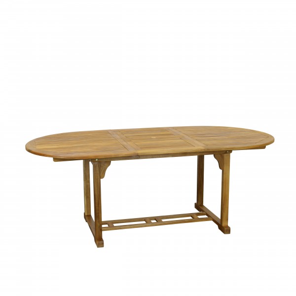 tavolo allungabile 150/200 in legno D'Acacia da giardino con 8 sedie B Totò Piccinni