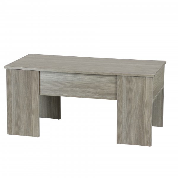 Tavolino Da Caffè Meble Pitus - 90x50x49 Cm, Con Vanzo Archivio, Design Moderno, Quercia Sonoma/Bianco - Foto 4