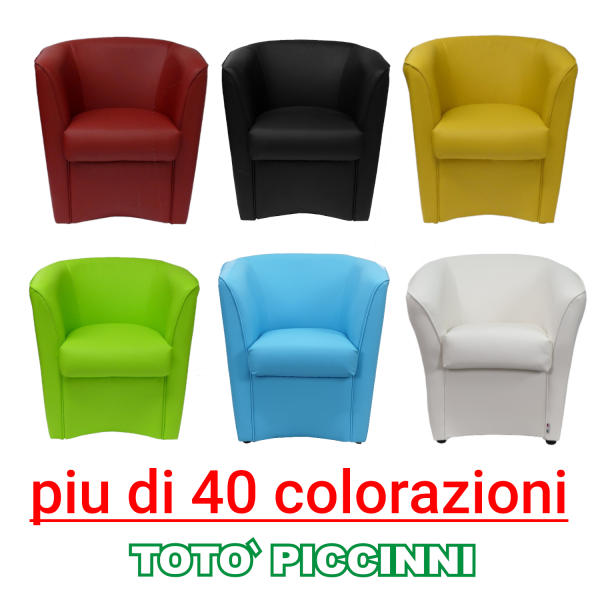 poltrona in ecopelle