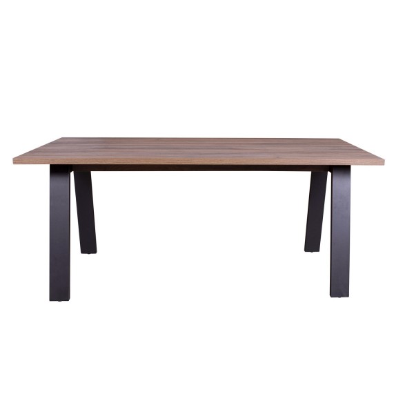 Vista frontale Scrivania per camera in legno colore Noce Brera modello Bali Totò Piccinni