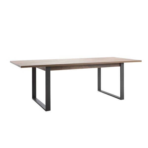 Console allungabile colore Noce Brera con gambe nere modello Celestia Totò Piccinni