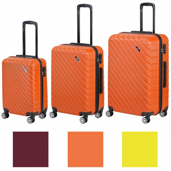 Valigia Rigida 8 Ruote A1 Fashion Goods - Metatron Blu, Telaio In Metallo E Serratura TSA